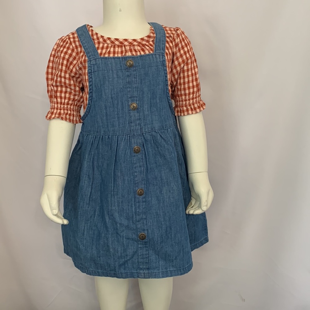 (NWT) Girls Denim Blue Dress